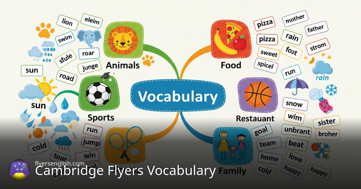Cambridge YLE Vocabulary List by Topic – Starters, Movers & Flyers [2026]