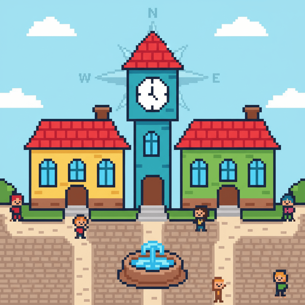 city/town center — Picture