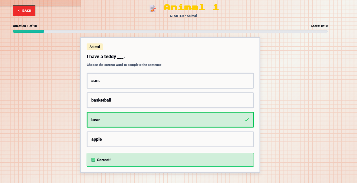 Sentence Builder: Complete Theme-Based Rebuild screenshot 1