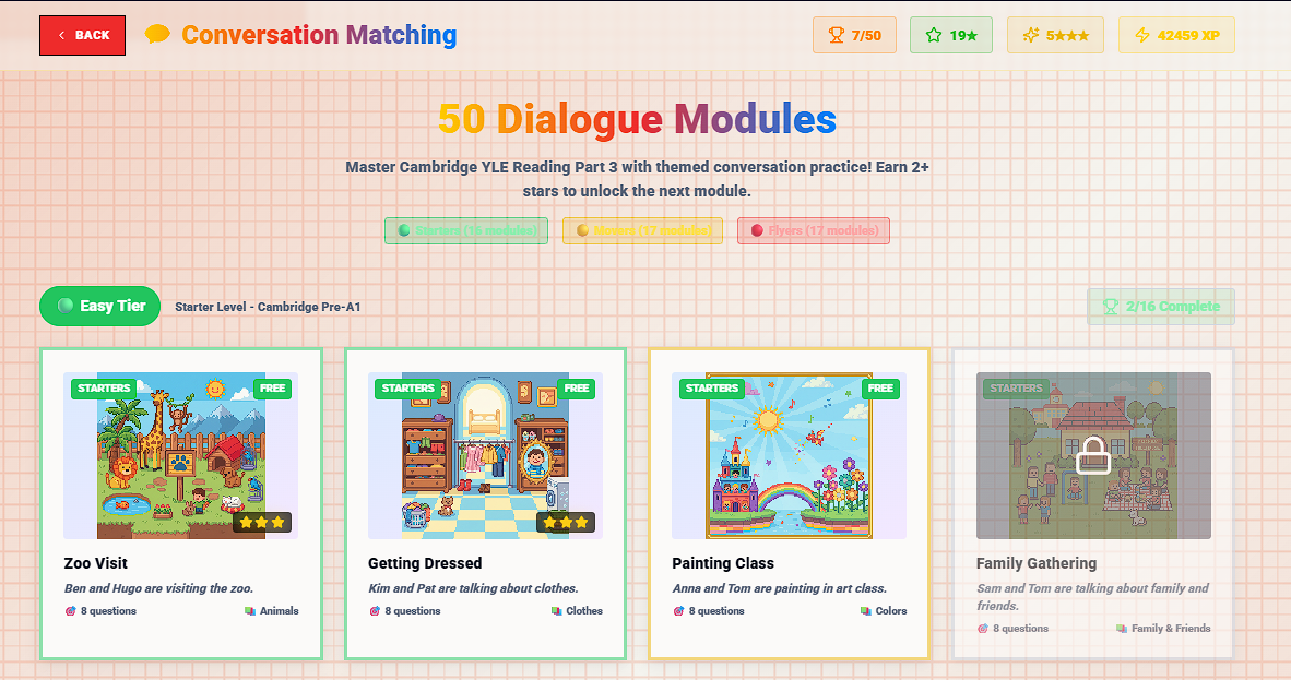 Conversation Matching: 50 Dialogue Modules screenshot 1